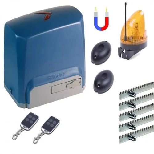 Автоматика R-Tech SL1000AC KIT. В комплекте: электромеханический привод, два пульта, сигнальная лампа, фотоэлементы.