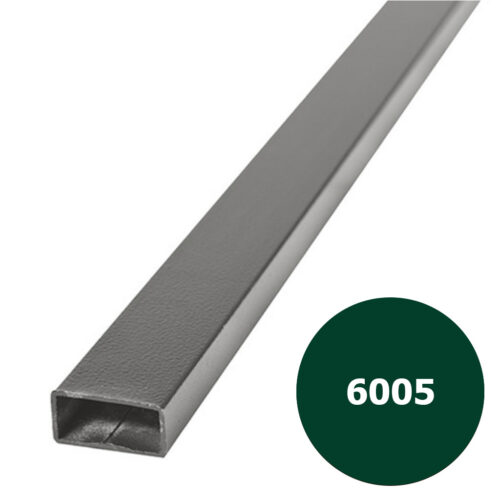 Лага заборная 40*20*2, L-6000 мм., порошковая покраска (RAL-6005)
