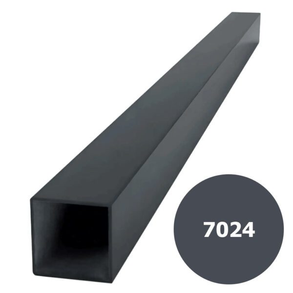Столб заборный 80*80*2, L-2000 мм., порошковая покраска (RAL-7024)