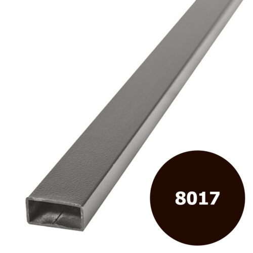 Лага заборная 40*20*2, L-6000 мм., порошковая покраска (RAL-8017)