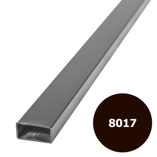 Лага заборная 40*20*2, L-3000 мм., порошковая покраска (RAL-8017)